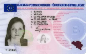 Belgian driver's license for sale