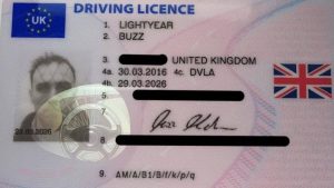 Fake UK Driver's Licence