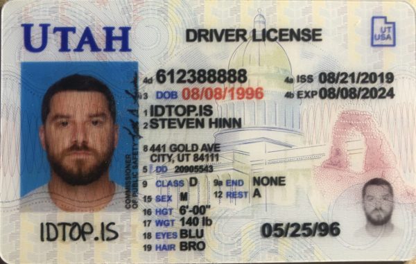 Fake UTAH Driving License