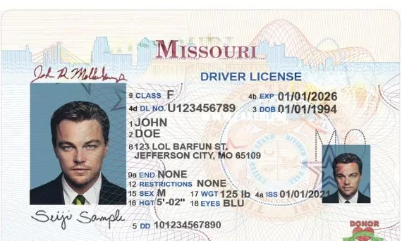 Buy fake Missouri Driving License online