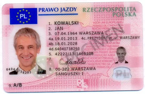 Buy fake Poland driver license