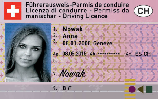 Fake Swiss Driving license