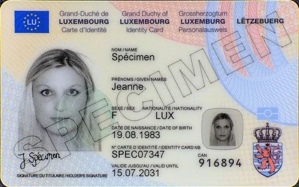 LUXEMBOURG ID CARD